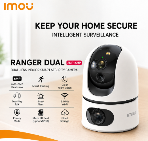 Imou Ranger Dual 6MP Pan & Tilt WiFi Camera 3+3 mp